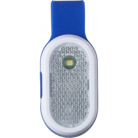 Safety light with powerful COB LED lights, cobalt blue