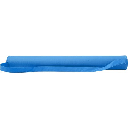 PP with nonwoven foldable beach mat, light blue
