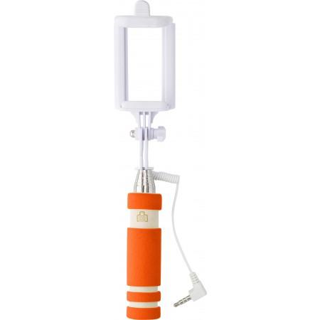 ABS telescopic selfie stick, orange - BRANIO