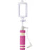 ABS telescopic selfie stick, pink - BRANIO