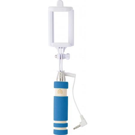 ABS telescopic selfie stick, light blue - BRANIO