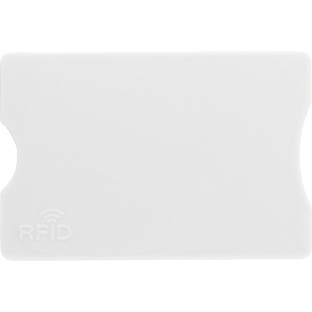 Plastic card holder with RFID protection, white