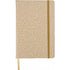 PU covered notebook with cork print (A5), brown