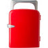 Plastic cooler box suitable for twelve 33cl cans, red