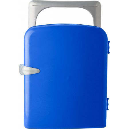 Plastic cooler box suitable for twelve 33cl cans, cobalt blue