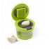 Plastic with stainless steel garlic cutter, lime