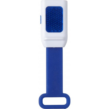Plastic bicycle light with 4 LED lights, blue