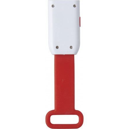 Plastic bicycle light with 4 LED lights, red