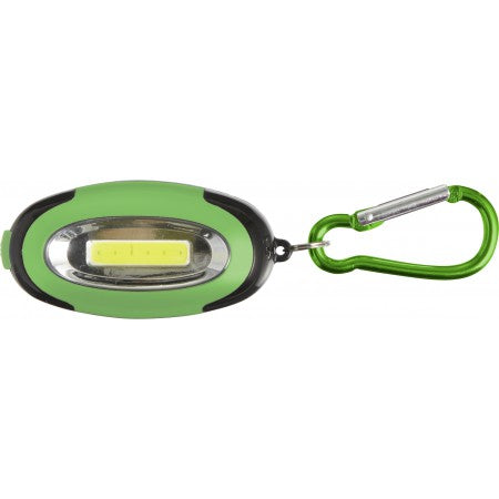 Plastic light with 6 powerful COB LED lights, lime