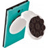 Plastic mobile phone holder with suction cups, black