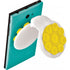 Plastic mobile phone holder with suction cups, yellow