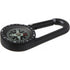 Plastic compass with plastic carabineer, black