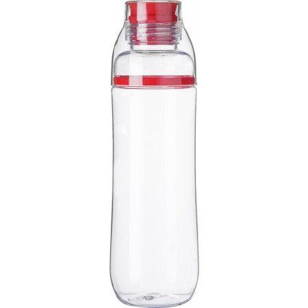 Plastic drinking bottle (750ml), red