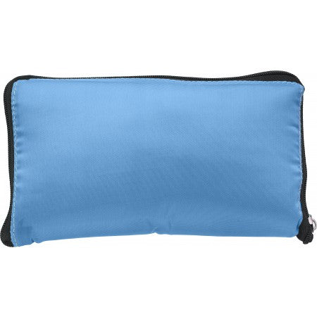 Polyester (210D) foldable cooler bag, light blue