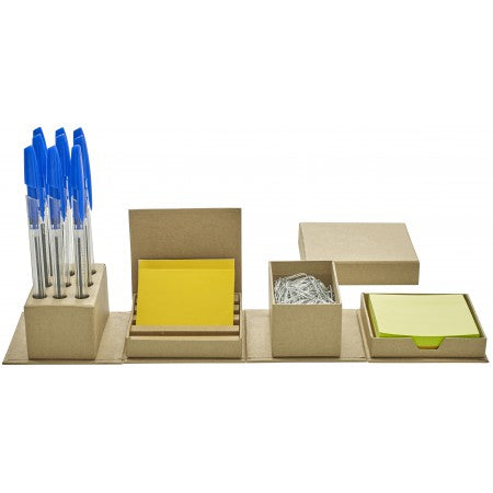 Cardboard office set, brown