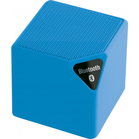 Plastic speaker featuring wireless technology, light blue