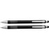 Aluminium and plastic ballpen and pencil, black