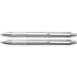 Aluminium and plastic ballpen and pencil, silver