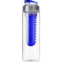 Drinking bottle (650 ml) with fruit infuser, blue