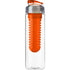 Drinking bottle (650 ml) with fruit infuser, orange