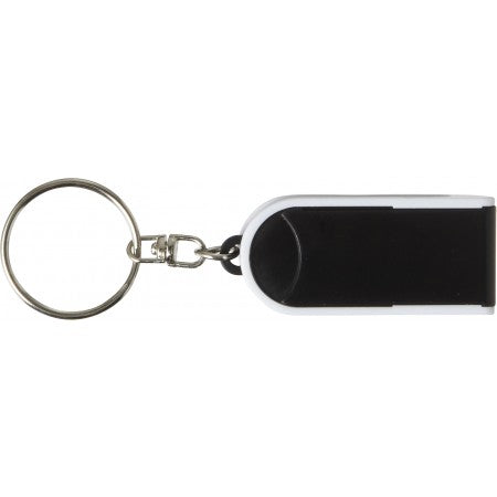 Key holder with mobile phone holder, black