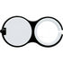 Plastic key holder with one LED light., black