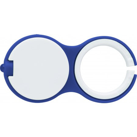 Plastic key holder with one LED light., blue