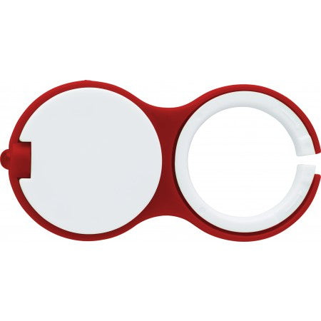 Plastic key holder with one LED light., red