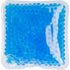 Square shaped plastic hot/cold pack, light blue