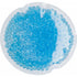 Round plastic hot/cold pack, light blue