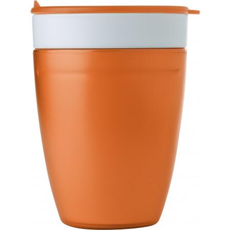 2-in-1 drinking mug, orange - BRANIO