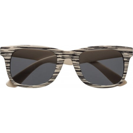 Sunglasses with wood effect, brown