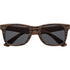 Sunglasses with wood effect, dark brown