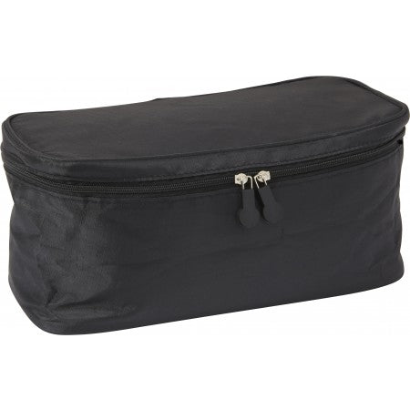 Nylon ripstop (210D) toiletry bag, black