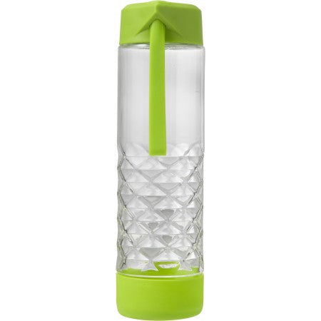 Glass drinking bottle (590ml), lime