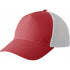 Polyester baseball cap with five panels, red