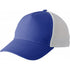 Polyester baseball cap with five panels, cobalt blue