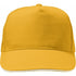 Polycanvas (600D) five panel sandwich cap, yellow