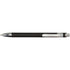 Plastic ballpen with metallic look, black