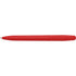 Plastic solid coloured shiny ballpen, red
