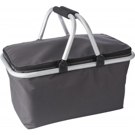 Polyester (320-330gr) foldable shopping basket., grey