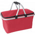 Polyester (320-330gr) foldable shopping basket, red