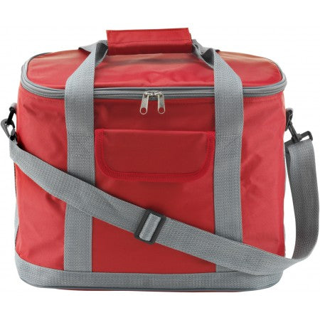 Polyester (420D) cooler bag, red