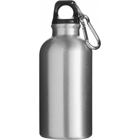 Aluminium water bottle (400ml), silver