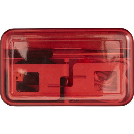 Mobile phone travel set, red