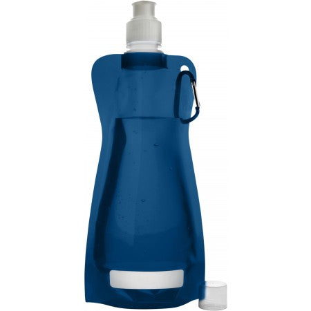 Foldable water bottle (420ml), blue