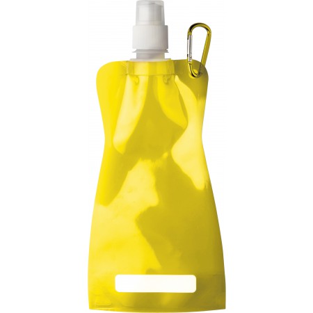 Foldable water bottle (420ml), yellow