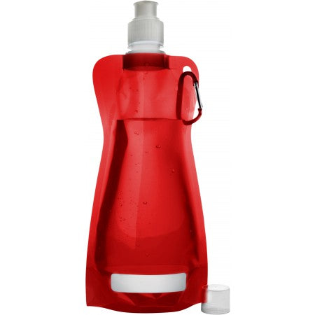 Foldable water bottle (420ml), red