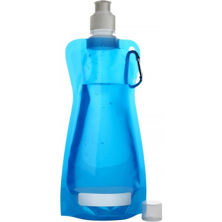 Foldable water bottle (420ml), light blue