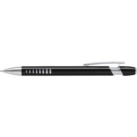 Aluminium ballpen with UV coating, black